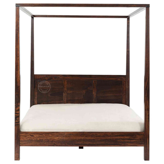 Allure King Size Poster Bed furniture, which is made from sheesham wood, is an excellent choice for interior design and home decor. suitable for bedroom