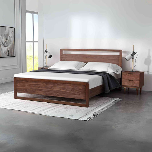 Boston King Size Bed, which is made from sheesham wood, is an excellent choice for interior design and home decor. suitable for bedroom