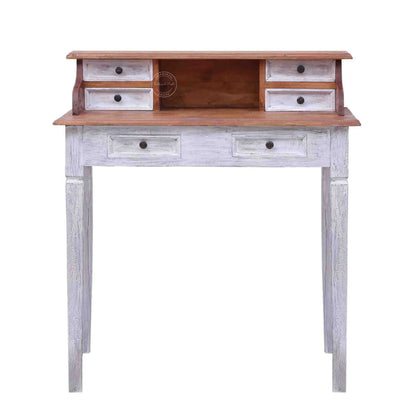 Cleo Mango Wood Study Table - Shekhawati Crafts