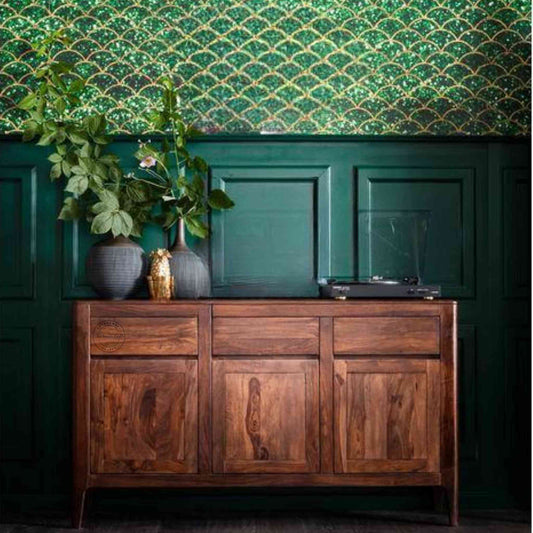 Devi Sideboard, which is made from sheesham wood, is an excellent choice for interior design and home decor. suitable for any space furniture