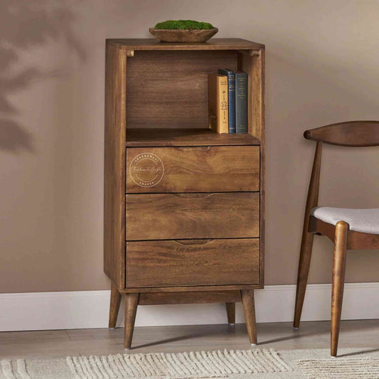 Eddy Chest of Drawer, made from mango wood, is an excellent choice for interior design and home decor, best suited for home and office furniture