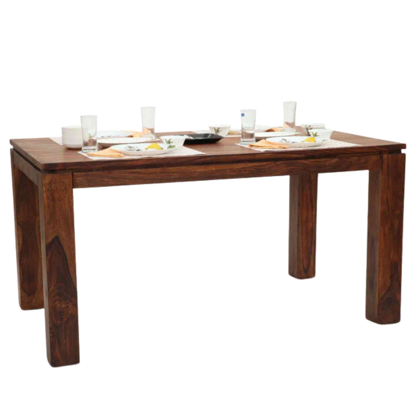 Gautam Dining Set, which is made from sheesham wood, is an excellent choice for interior design and home decor. suitable for dining room or kitchen furniture