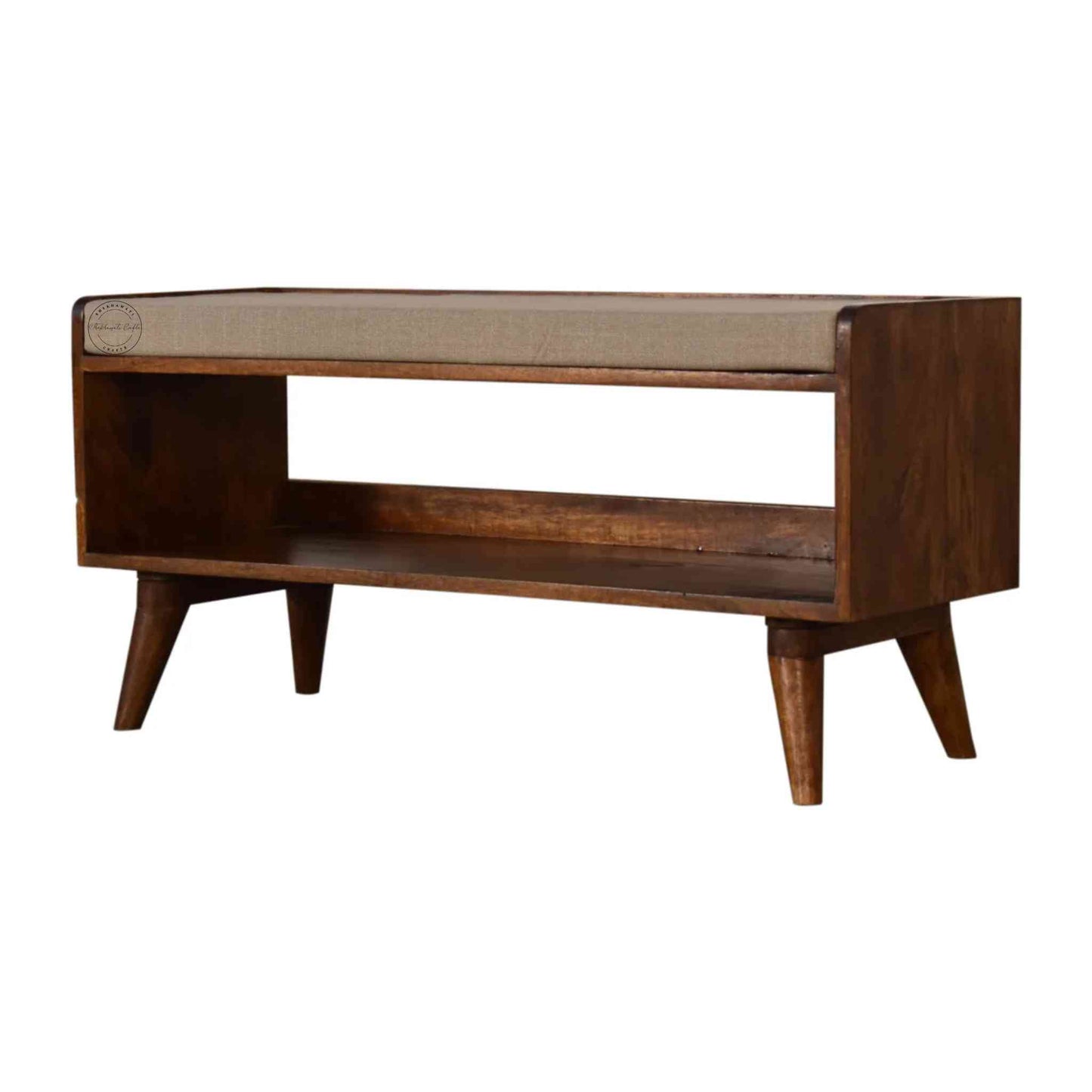 Lammi Bench with Shelf, made from sheesham wood, is an excellent choice for interior design and home decor. suitable for entrance and office furniture