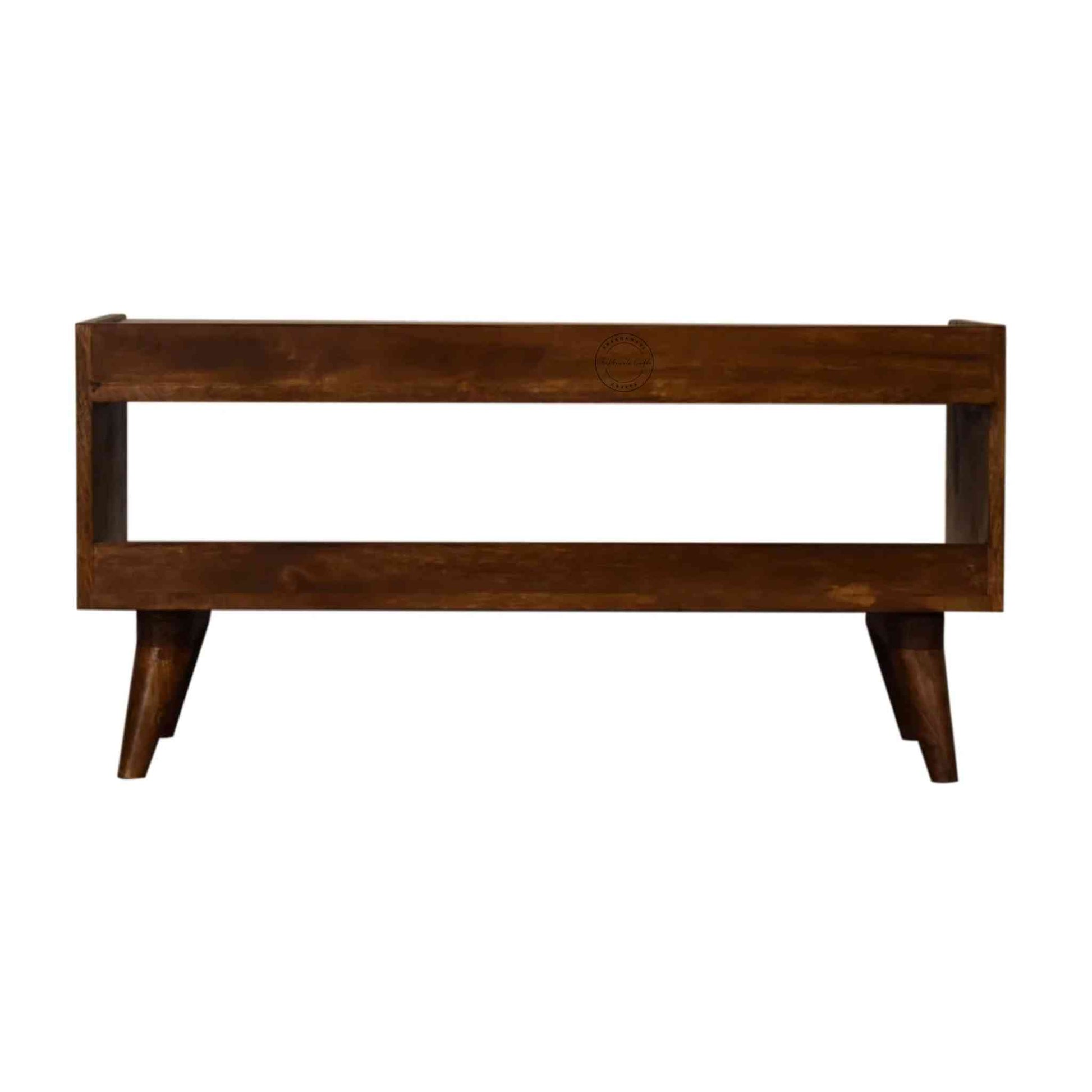 Lammi Bench with Shelf, made from sheesham wood, is an excellent choice for interior design and home decor. suitable for entrance and office furniture