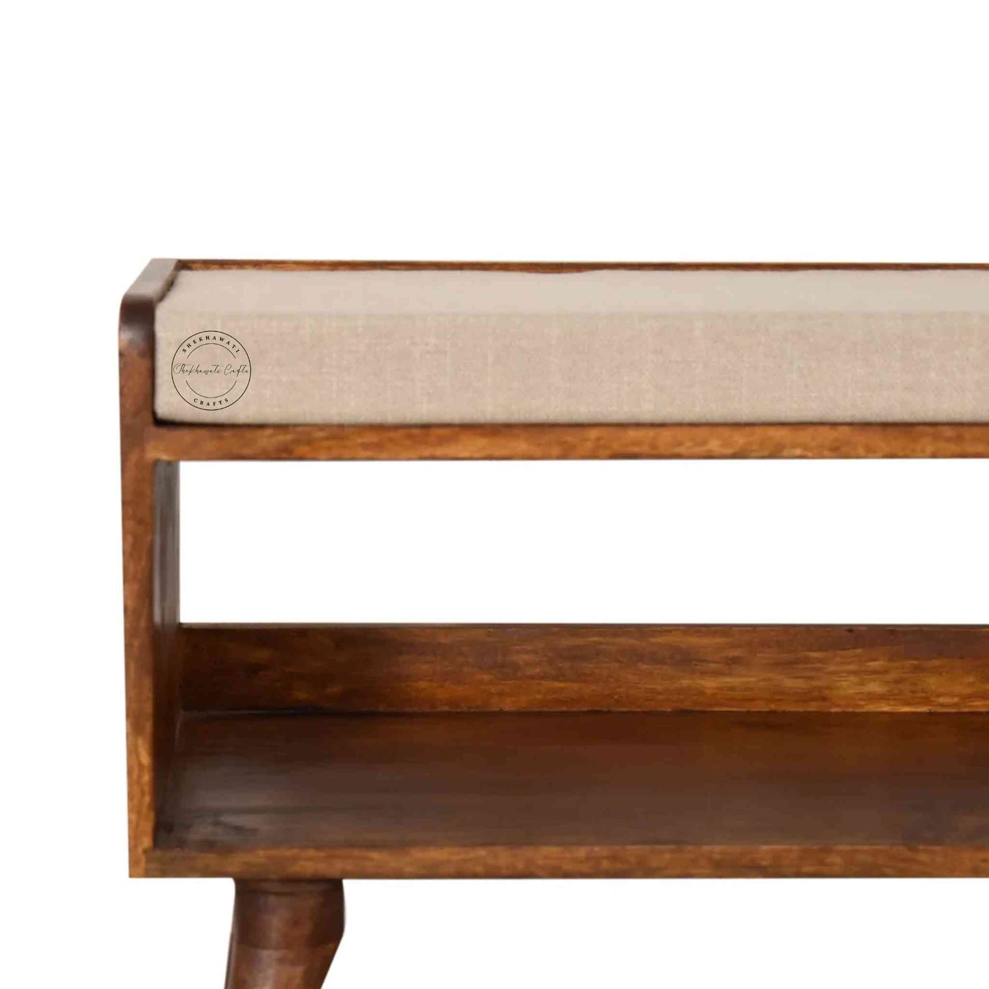 Lammi Bench with Shelf, made from sheesham wood, is an excellent choice for interior design and home decor. suitable for entrance and office furniture