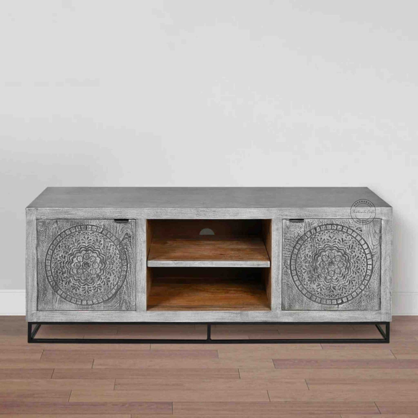 Lavender Vintage TV Cabinet - Shekhawati Crafts