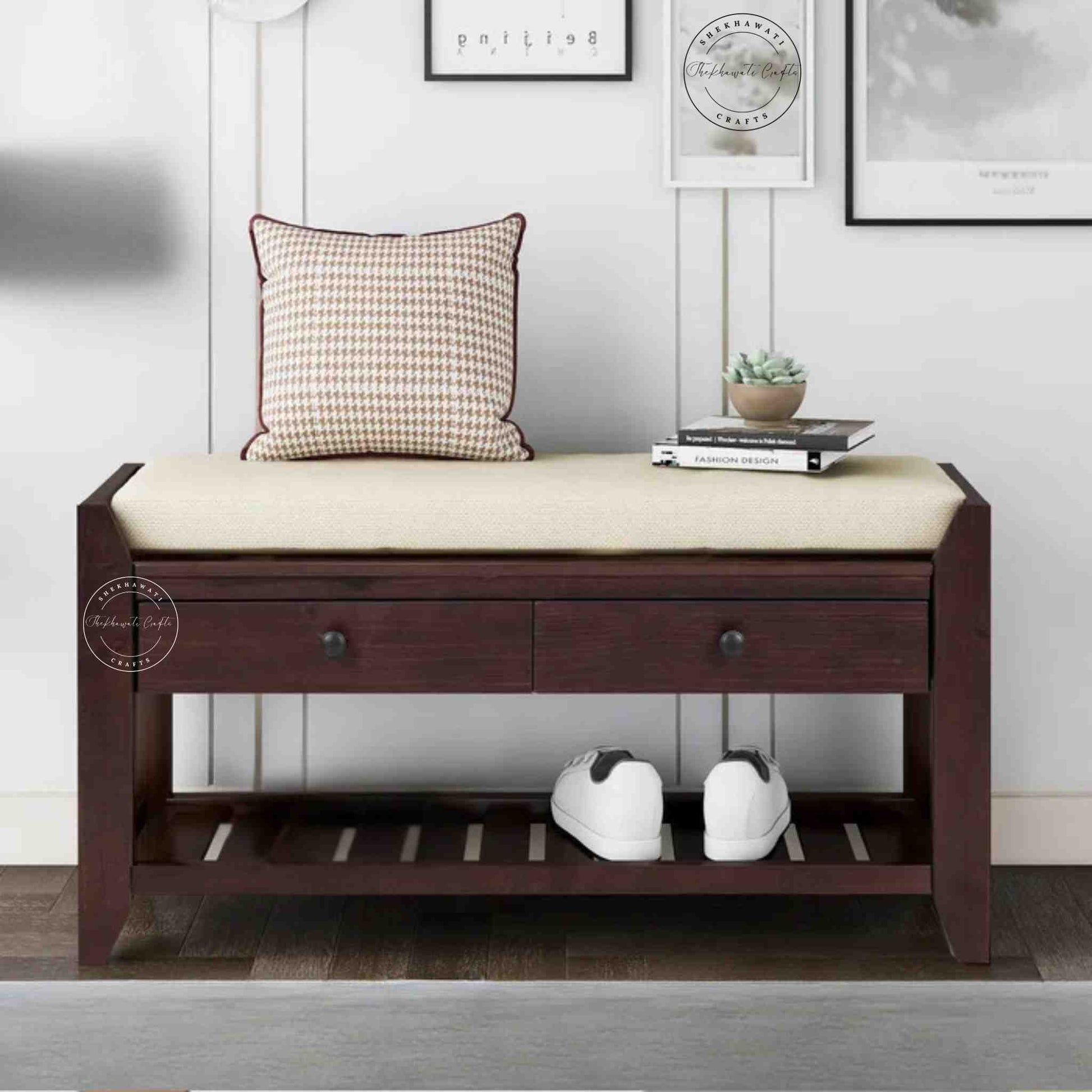 Lyla Storage Bench - Shekhawati Crafts