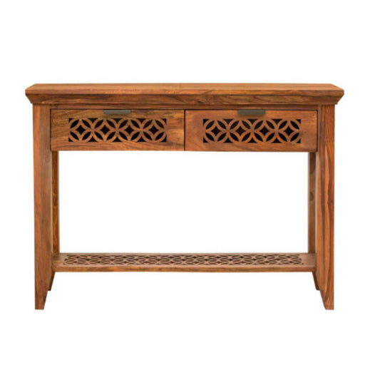 Mirra Console Table, made from sheesham wood, is an excellent choice for interior design and home decor. suitable for entrance, living room and office furniture