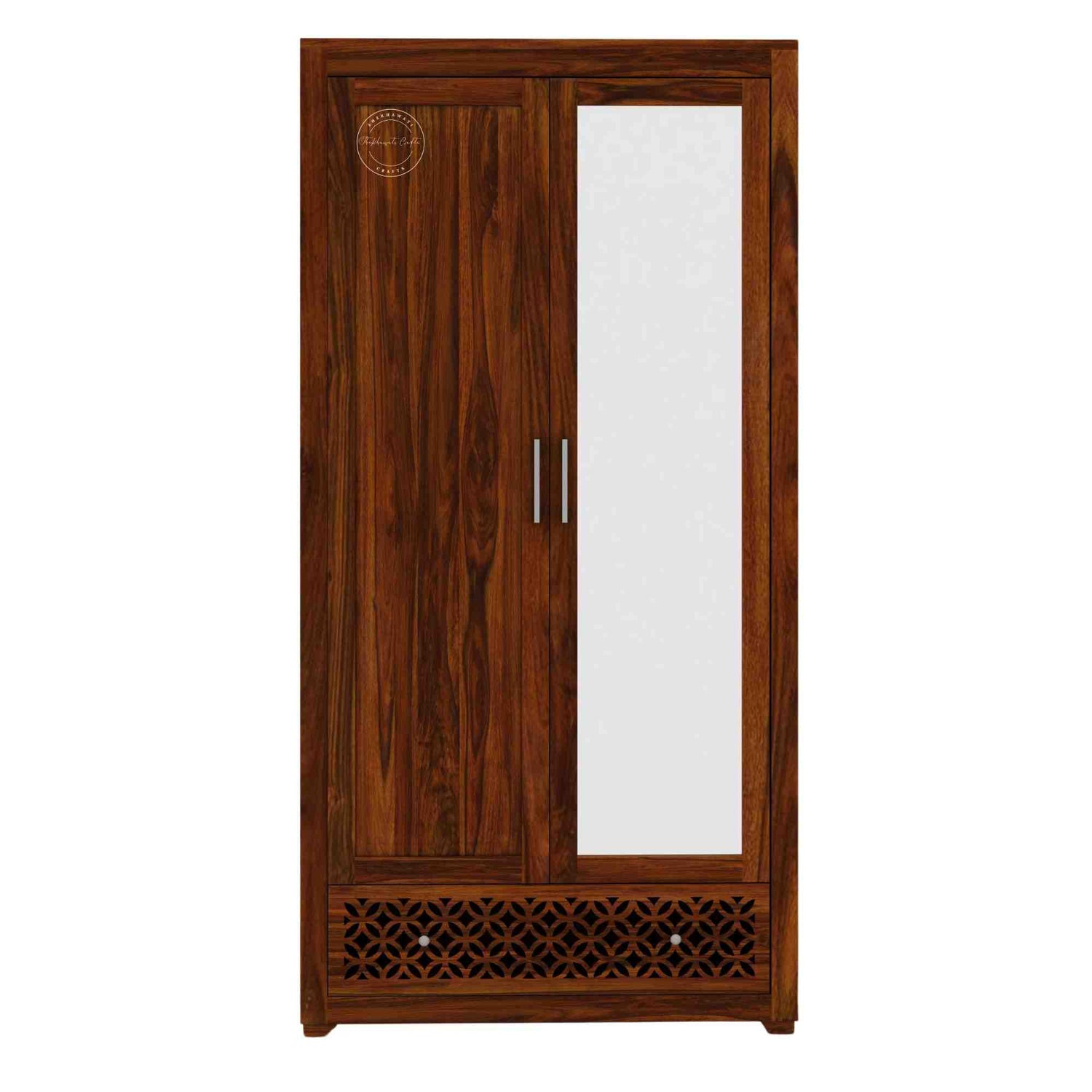 Mirra Wardrobe, made from sheesham wood, is an excellent choice for interior design and home decor, best suitable for bedroom  furniture