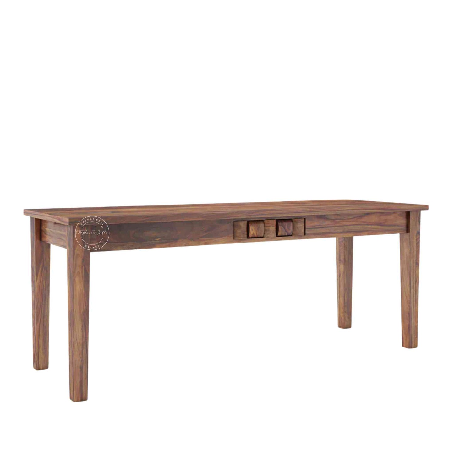 Nivar Dining Table, made from sheesham wood, is an excellent choice for interior design and home decor. suitable for kitchen and dining room furniture