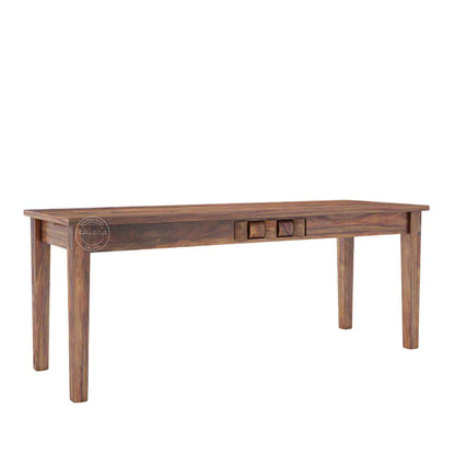 Nivar Dining Table, made from sheesham wood, is an excellent choice for interior design and home decor. suitable for kitchen and dining room furniture