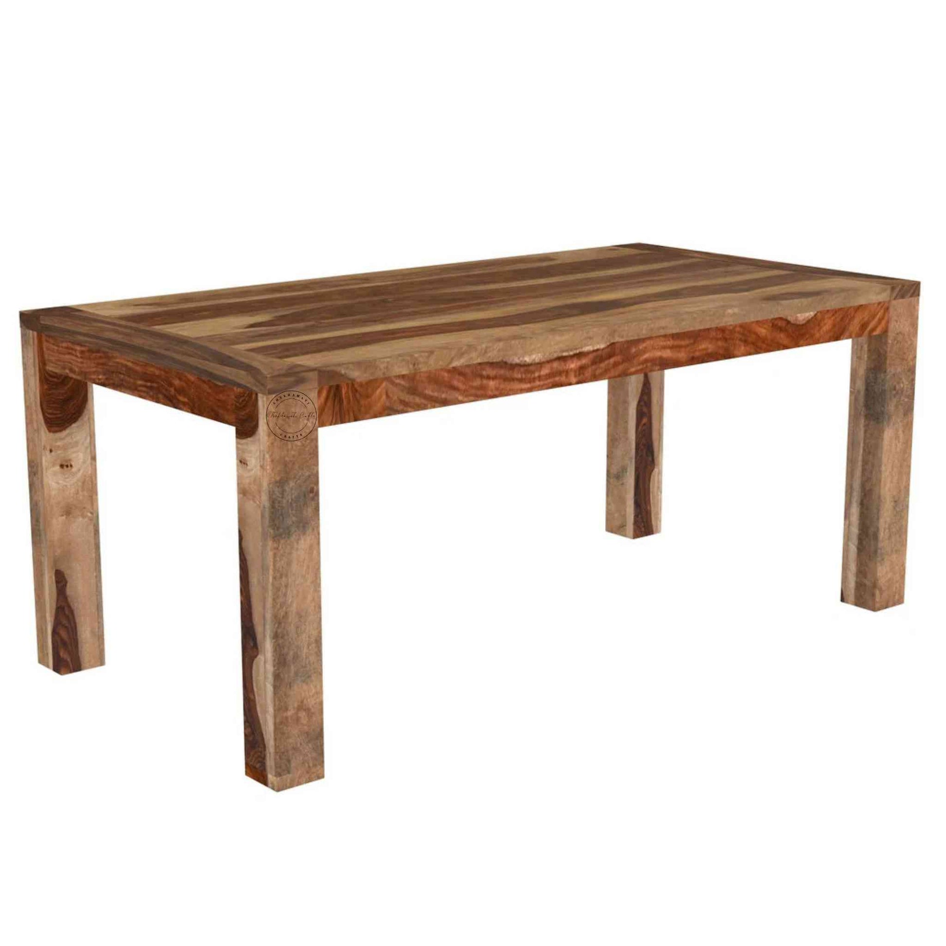 Odi Dining Table, made from sheesham wood, is an excellent choice for interior design and home decor. suitable for home and kitchen furniture