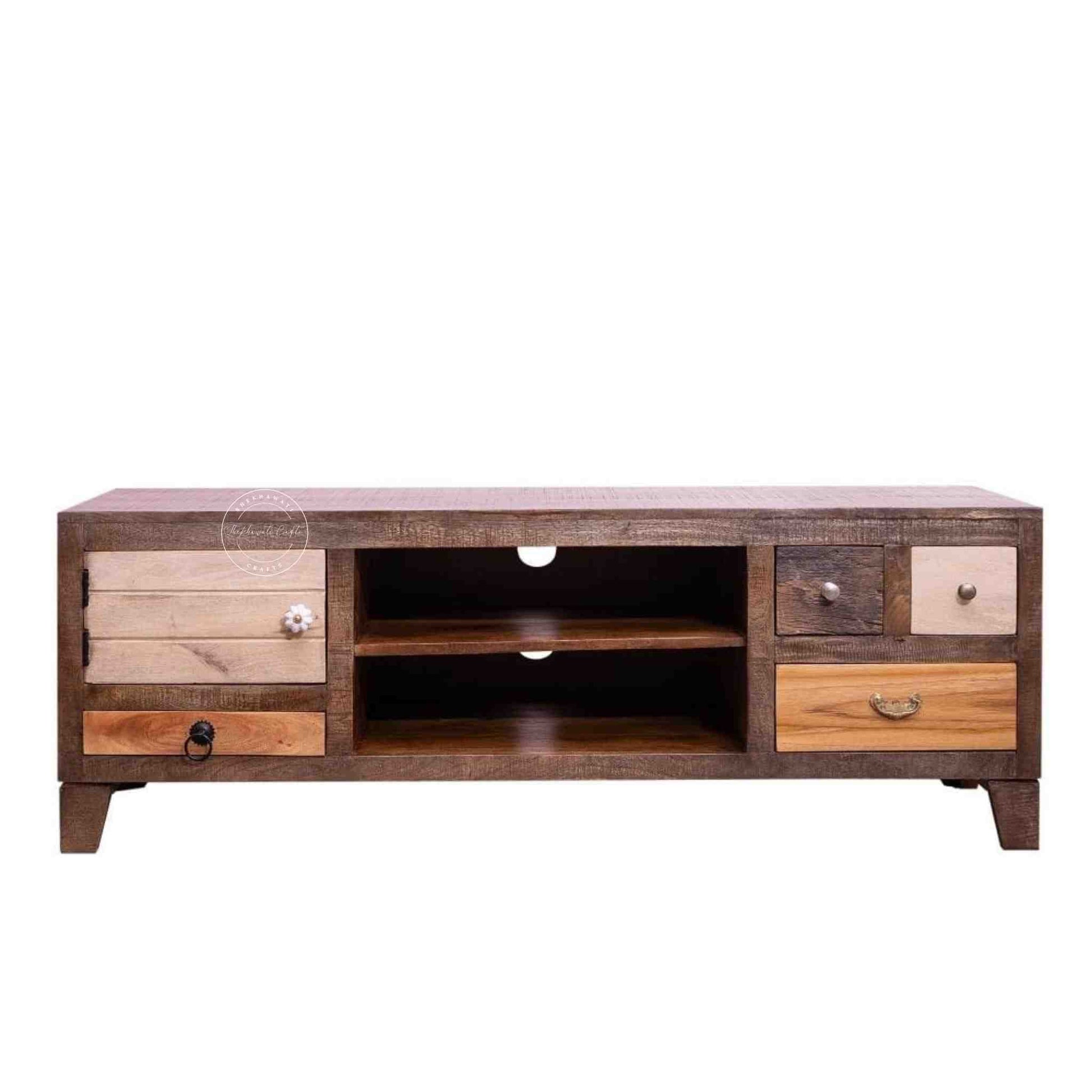 Oslo Mango Wood TV Cabinet - Shekhawati Crafts