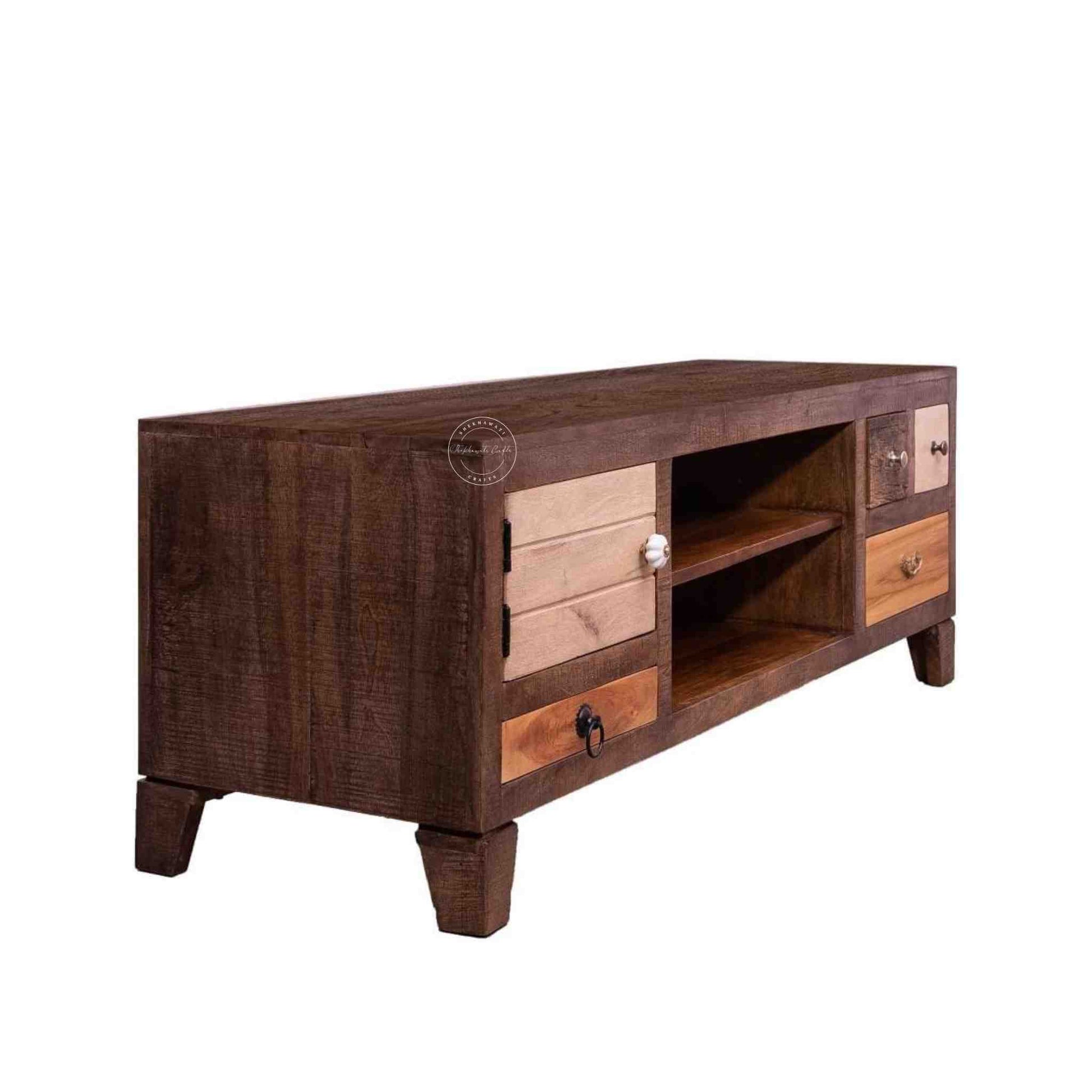 Oslo Mango Wood TV Cabinet - Shekhawati Crafts