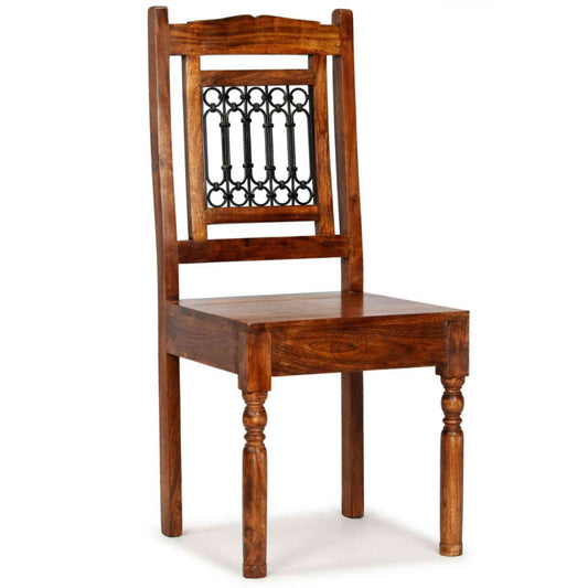 SCI Iron Jali Chair, made from sheesham wood, is an excellent choice for interior design and home decor. suitable for home and office furniture