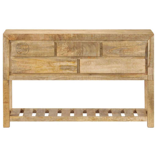 Stripped Console Table, made from mango wood, is an excellent choice for interior design and home decor. suitable for living room , entrance and office furniture