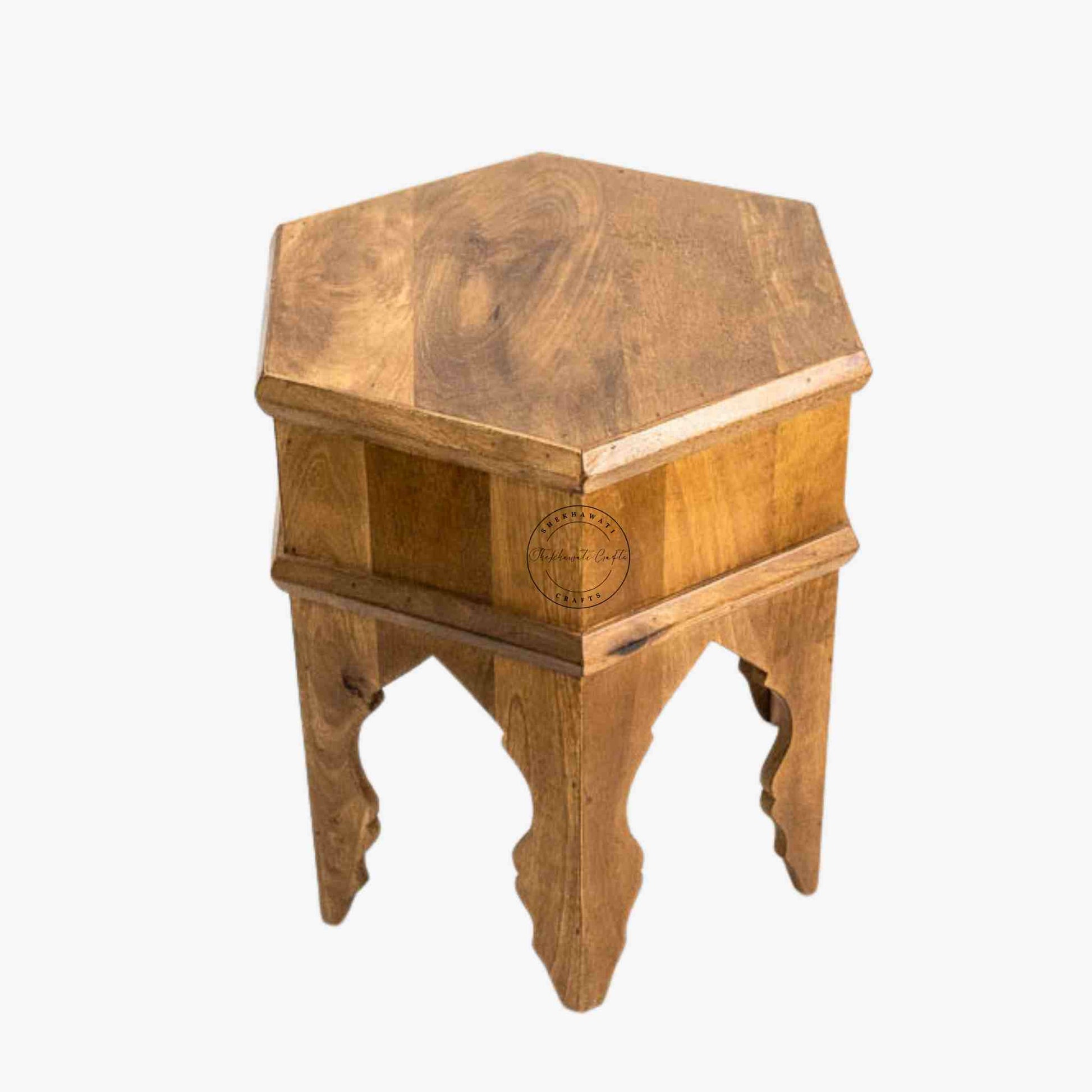 Varsa End Table - Shekhawati Crafts