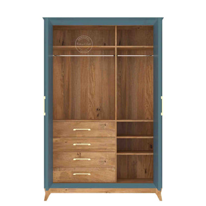 Venice Mango wood Wardrobe - Shekhawati Crafts