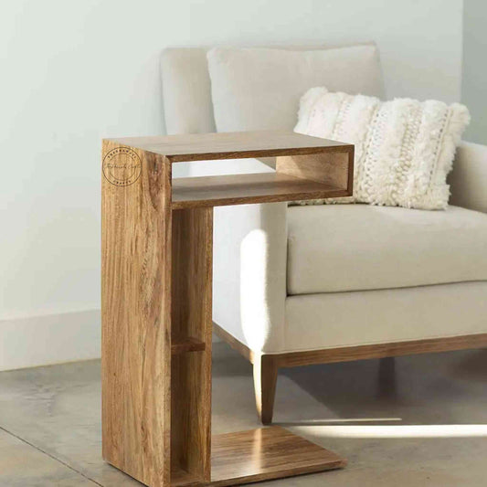 Viva End Table, made from mango wood, is an excellent choice for interior design and home decor. suitable for home and office furniture